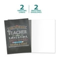 thumbnail image 3 of Tree-Free Greetings Teacher Appreciation Greeting Card 2 Pack, 5x7, Teacher Mind and Heart (GT64455), 3 of 7