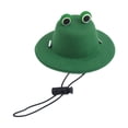 thumbnail image 1 of Gorro de cubo de mascotas cómodas vestidos de fotos divertidas y lindas fotos para gatos perros pequeños gorro de gato con gorra de pescador con tapa Rana, 1 of 8