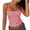 Red, variant on Spaghetti Strap Tank Top for Women Striped Y2k Sleeveless Cami Top Crop Top Slim Fit Backless Aesthetic Going Out Tops Red S