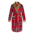 thumbnail image 4 of Martha Stewart Everyday Women's Plush Robe with Faux Fur Trim, Sizes S-XXL, 4 of 4