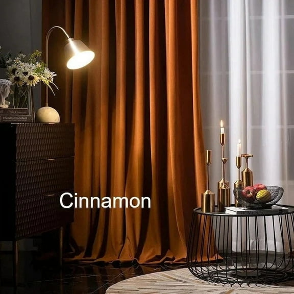 New Era Creation Brown Blackout lined Velvet Curtains for Bedroom, Custom Size Drapery for living room, Rod Pocket,Grommet, Hook/Rings