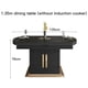 thumbnail image 1 of Black Modern Practical Rock Plate Long Dining Room Sets Living Room Chairs Luxury Folding Slate Mesa De Jantar Home Furniture WK My Lux Decor Round, 1 of 14