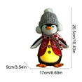 thumbnail image 3 of Light Up Plush Penguin Stuffed Animal Holiday Christmas Decor Soft Glowing Toy for Festive Atmosphere Night Time Ambiance(Gray), 3 of 6