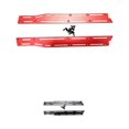 thumbnail image 2 of Ounissouiy Pedales de colisión lateral RCGOFFLOW, pieza de coche RC, pedales de colisión lateral mecanizados CNC para camiones monstruo 1/7 Kits de construcción modelo Rojo, 2 of 6