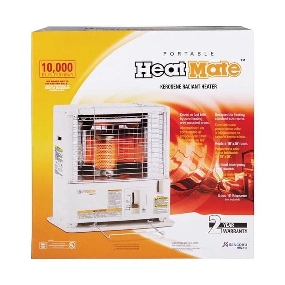 Sengoku HeatMate 10000 Btu/h 400 sq ft Radiant Kerosene Heater