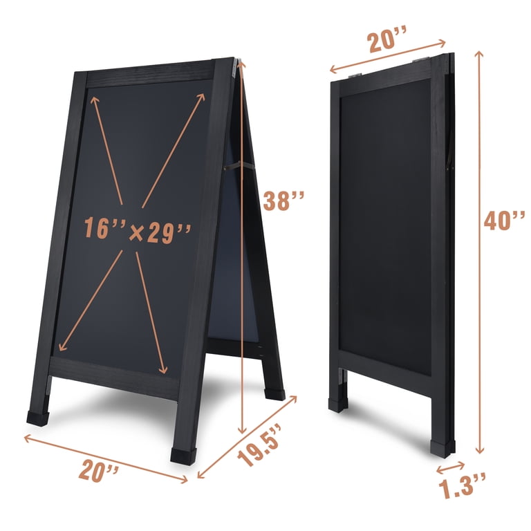 Magnetic A-Frame Chalkboard - 40