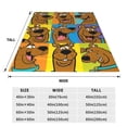 thumbnail image 3 of Manta de viaje de felpa suave de Scooby Doo para dormitorio, sala de estar, sofá, oficina, regalo para todas las estaciones para mujeres, hombres, niñas y niños, 3 of 7