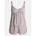 thumbnail image 5 of No Boundaries Woven Cami Top and Shorts Sleep Set, 2-Piece, Women's XS-XXL, 5 of 5