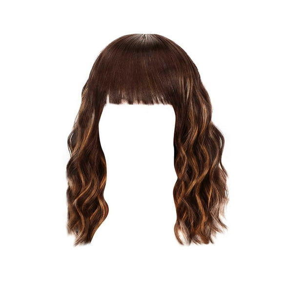 asddcavvf Short Curly Hair Large Wavy Full Head Set Large Wavy Curly Wig Short and Large Wavy Women'
