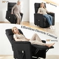 thumbnail image 4 of HOMCOM Fauteuil Releveur Inclinable pour Aînés avec Télécommande, Noir, 4 of 10
