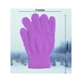 thumbnail image 2 of Men's Women's 2 Pairs Warm Winter Fuzzy Cozy Gloves, 2 Set Lavender, 2 of 4