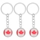 thumbnail image 1 of 3pcs National Flag Keychains Canada Key Rings Keychain Pendants Car Pendants, 1 of 4