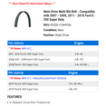 thumbnail image 2 of Main Drive Multi Rib Belt - Compatible with 2007 - 2008, 2011 - 2018 Ford E-350 Super Duty 2012 2013 2014 2015 2016 2017, 2 of 2