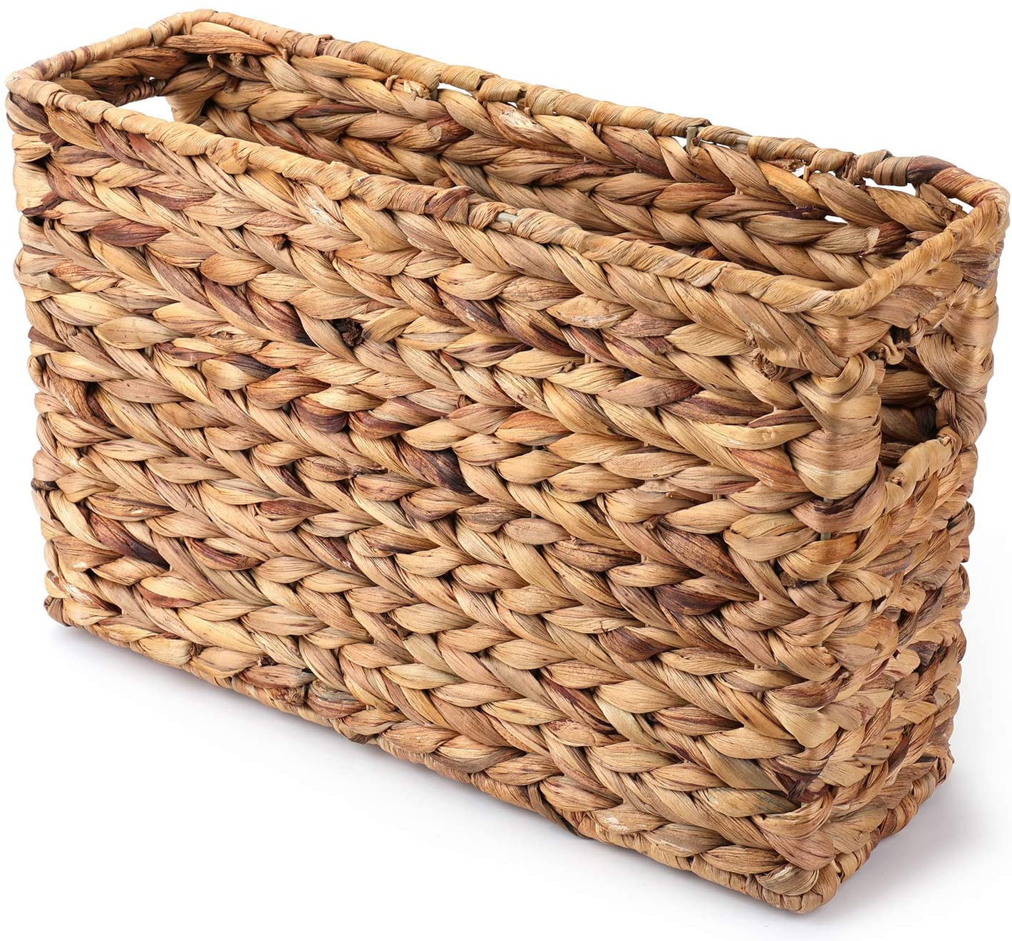 Small BASIC HOUSE Water Hyacinth Wicker Storage Collection Display Hamper Basket 