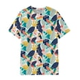 thumbnail image 4 of KIHOUT Shirts for Women Petite Fashion Printed 3/4 Sleeves Blouse Round Neck Casual Tops, 4 of 4