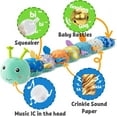 thumbnail image 3 of LIGHTDESIRE Musical Caterpillar Baby Toy - Organic Sensory Stuffed Animal with Crinkle/Rattle, Tummy Time Development Toy for Newborn Boys Girls 0-12 Months, 3 of 6