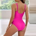 thumbnail image 4 of TODOZO One Piece Swimsuit Women Tummy Control Slimming Cheeky Modest 2025 Trendy Swim Suits for Women 2025 Bathing Suit for Women One Piece Slimming and Shielding Two Swimsuit for with Straps, 4 of 5