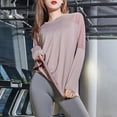 thumbnail image 4 of Women Sports Shirt O Neck Long Sleeve Mesh Splicing Breathable, 4 of 8