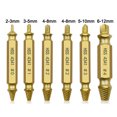 thumbnail image 2 of 6Pcs Damaged Screw Extractor Drill Bits Tool Set Broken Screw Remover Drill Bits Tools, 2 of 5