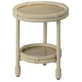 thumbnail image 2 of Home Square 2-Shelf Coastal Rattan & Rope Side Table in White - Set of 2, 2 of 7