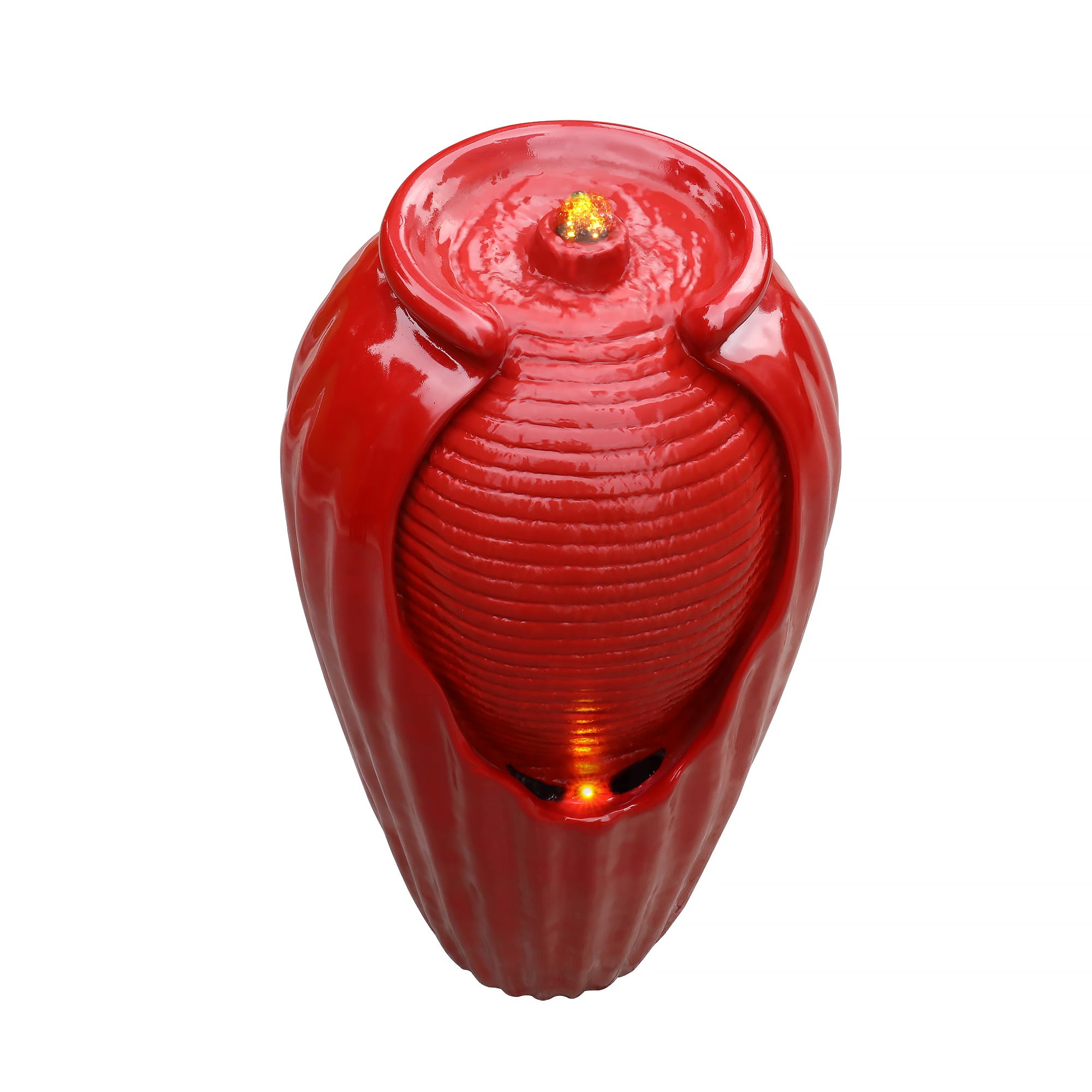 Teamson Home 32.01" LED Vase Water Fountain
