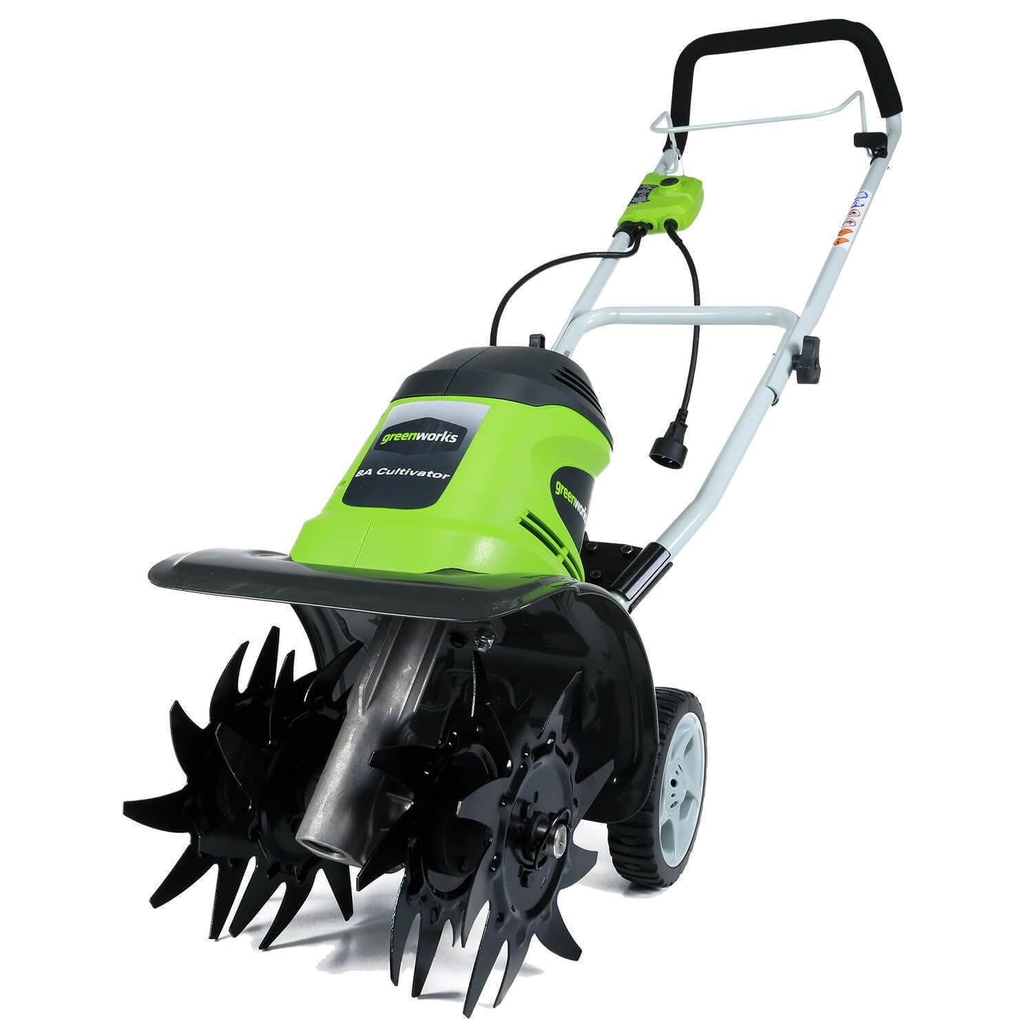Image of GreenWorks 10 Amp 2-in-1 Electric Tiller and Cultivator