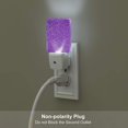 thumbnail image 5 of Honeii Glitter Purple Print LED Night Light with Light Sensor, Night Lights Plug Into Wall,Ideal for Bedrooms and Hallways-US, 5 of 7