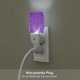 thumbnail image 5 of Balery Glitter Purple Luz Nocturna LED con Sensor Automático, Enchufe con Sensor Crepuscular, Luz Suave de 0.5W para Dormitorio, Pasillo, Baño-UK, 5 of 7
