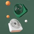 thumbnail image 4 of Ventilador pequeño recargable con batería de litio para oficina, escritorio, dormitorio de estudiantes, ajuste de tres velocidades, tono de luz, viento fuerte, 4 of 5