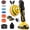 Yellow, variant on Protmex Cordless Car Buffer Polisher 21V with 2 Rechargeable 2000mAh Batteries 8 Speed Eccentric Waxer Yellow