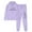 Purple, variant on DDAPJ pyju Two Piece Outfits for Women and Men 2025 Clearance,Unisex 2PC Sweatsuit Heartbeat Print Sweatshirt Elastic Waisted Pants Tracksuit Plus Size Lounge Sets with Pockets