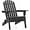 Black, variant on YEXJ Folding Adirondack Chair Set of 2 Outdoor, 300LBS Solid Wood Garden Chair Weather Resistant, Fire Pit Lounge Chairs for Garden/Yard/Patio/Lawn, Black