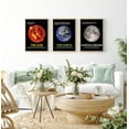 thumbnail image 3 of Space Poster Set Of 3 Premium Decor - Earth Poster | Sun Poster & Moon Decor For Educational Wall Prints | Minimalist Decor Of Astronomical Decorations For Modern Wall Decor Home Decor, 3 of 4