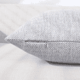 thumbnail image 3 of Jepeak Burlap Linen Rhombus Textured Throw Pillow Covers Pack of 2 Decorative Rectangle Cushion Cases for Sofa Couch Bed, Off White 16x24 inch, 3 of 12