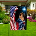 thumbnail image 2 of Flag Mastiff Dog Wearing Flag American Patriot Proud Standing Under The Cross Christian House Flag, Double-Sided Decorative Outdoor Flag, Patriotic Polyester Yard Flag 29.5 x 39.5 in, 2 of 5