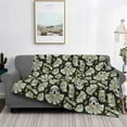 thumbnail image 3 of Salouo Skull with Dollar Print Throw Blanket Gifts for Women Men Soft Flannel Blanket for Home Living Room Decor Bedroom Blanket Gifts for Mom Dad -40"x30", 3 of 7