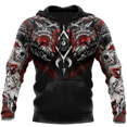 thumbnail image 3 of Sudadera con capucha para hombre, otoño e invierno, estampado 3D de lobo animal, manga larga, holgada, moda urbana, ropa para hombre 6XL, 3 of 5