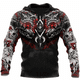 thumbnail image 3 of Sudadera con capucha para hombre, otoño e invierno, estampado 3D de lobo animal, manga larga, holgada, moda urbana, ropa para hombre 6XL, 3 of 5