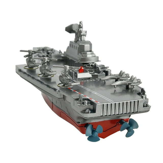 VONKY Battleship RC Warship Remote Control Cruiser Speedboat Model Children Aircraft Carrier Toys Holiday Gift