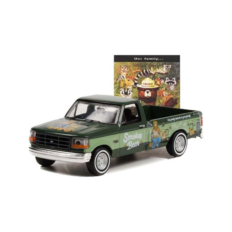 1995 Ford F-250 Pickup Truck, Green - Greenlight 38020F/48