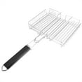 thumbnail image 1 of BBQ Net Square Grilled Fish Chicken Net Clip Hand Held Grill Mesh Wire Clamp, 1 of 11