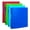 Multicolor-1.5 inch-bright color, variant on Comix 3 Rings Binder 1 inch Round Ring, 175 Sheets Organizer with Pockets, 4-Pack Assorted Color