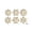 C, variant on 24pcs Christmas Ornaments, Unfinished Wooden Snowflake Cutouts, DIY Paintable Craft Kit for Tree and Window Display