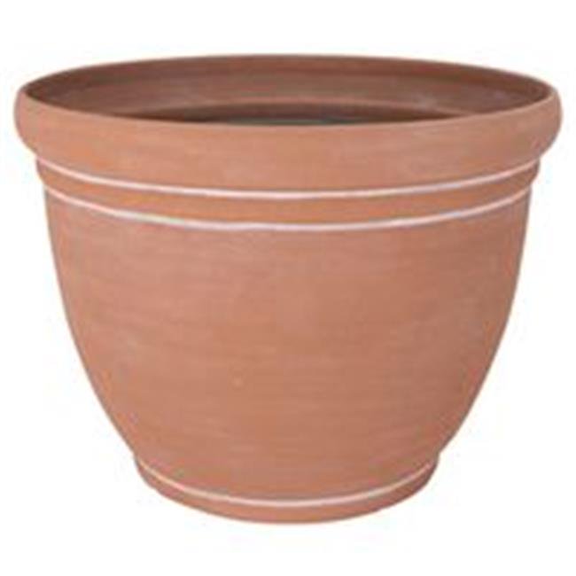Landscapers Select 9207879 18 in. Terra Cotta Resin Planter Walmart