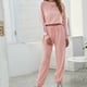 thumbnail image 2 of Conjunto de tops deportivos de manga larga para mujer, cintura elástica, pantalones largos, conjuntos de pijamas Wmkox8yi  bvn1994, 2 of 8