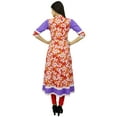 thumbnail image 4 of Bimba Women 3/4 Sleeve Printed Cotton Kurti Long A-line Ladies Kurta Dress, 4 of 7