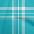 thumbnail image 1 of oneOone Rayon Turquoise Blue Fabric Check Fabric For Sewing Printed Craft Fabric By The Yard 56 Inch Wide, 1 of 4