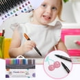 thumbnail image 7 of Gel Pens Ballpoint Pens 1.5ml Color Hard Tip Sign Pen Card Painting Pen 20 Colors for Dormitory Home Office Presents, 7 of 7