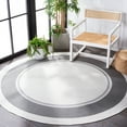 thumbnail image 2 of SAFAVIEH Martha Stewart Geometric Indoor/Outdoor Area Rug, Ivory/Grey, 6'7" x 6'7" Round, 2 of 6