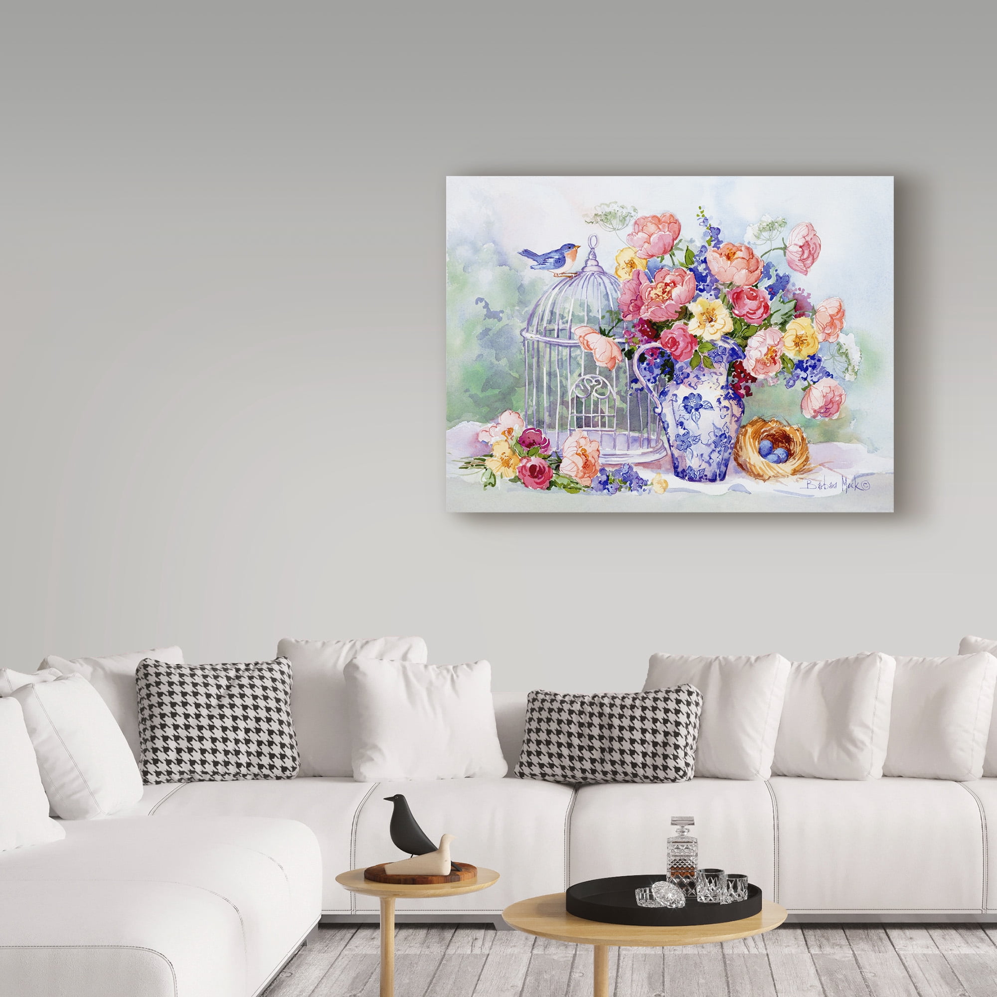 Trademark Fine Art 'Blue Bird Sonata' Canvas Art by Barbara Mock